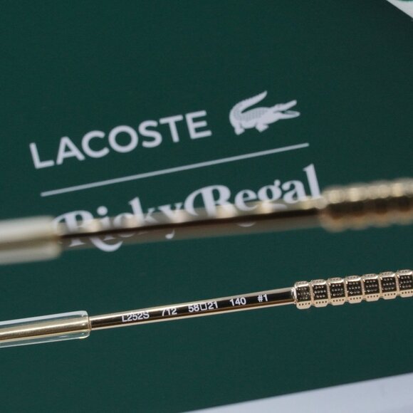 Final Price! Lacoste L252S Ricky Regal 712 Gold Pink Sunglasses - Picture 6 of 9